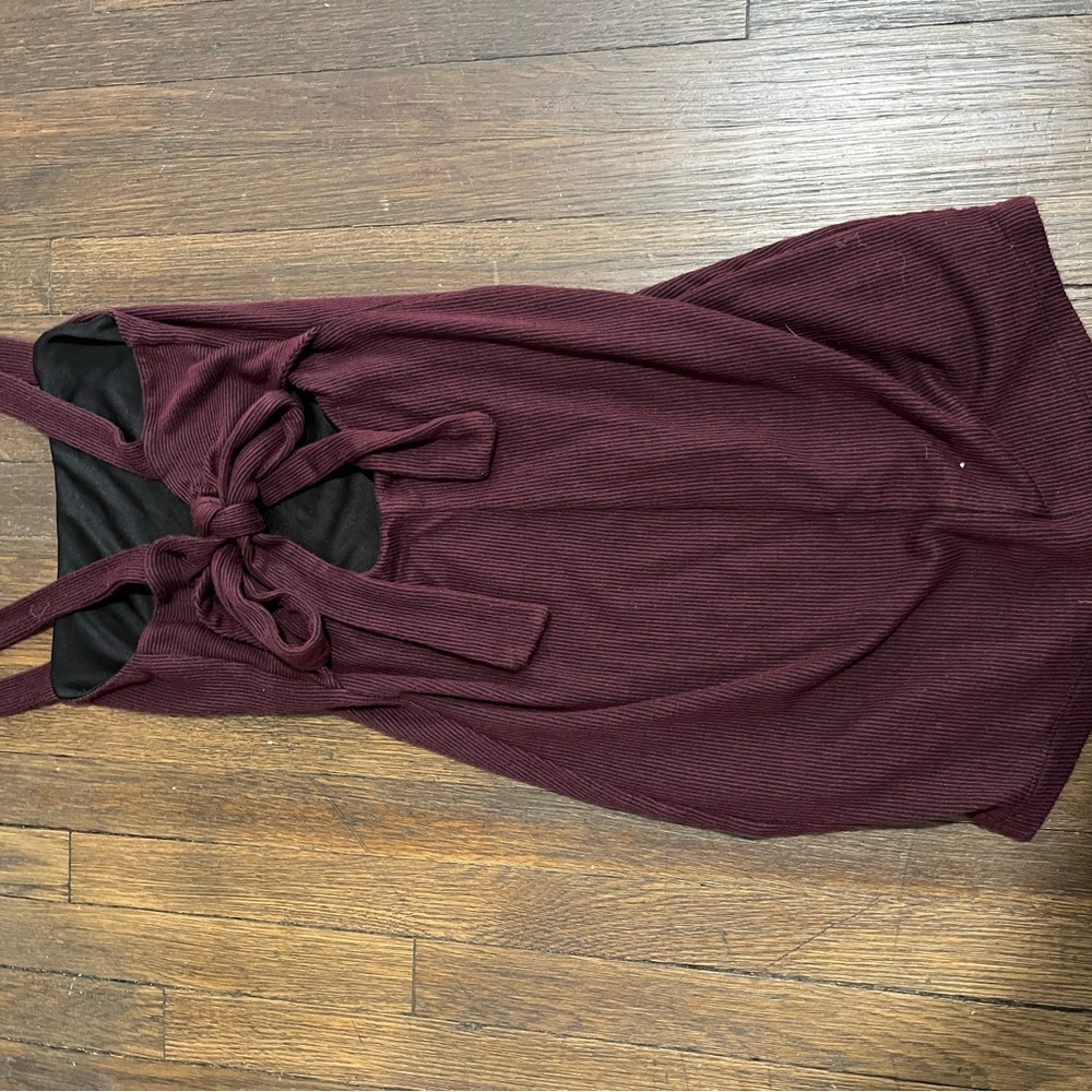 Lush Burgundy Mini Dress